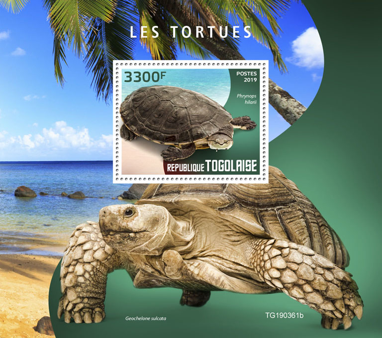 Turtles - Issue of Togo postage stamps