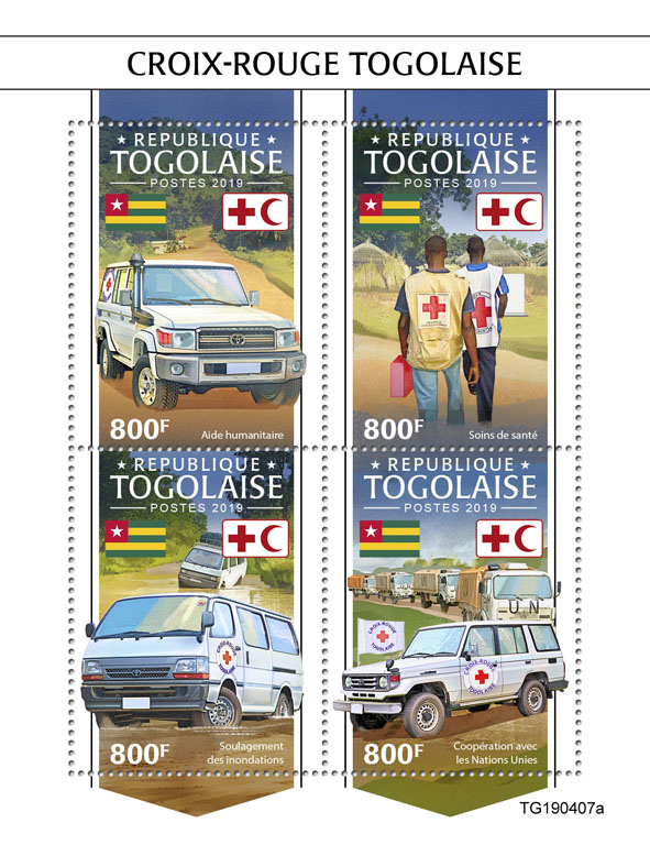 Togolese Red Cross - Issue of Togo postage stamps