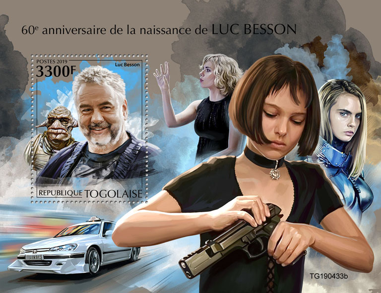 Luc Besson - Issue of Togo postage stamps
