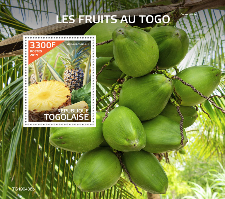 Fruits in Togo - Issue of Togo postage stamps