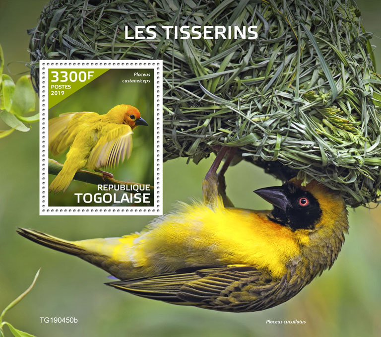 Weavers - Issue of Togo postage stamps